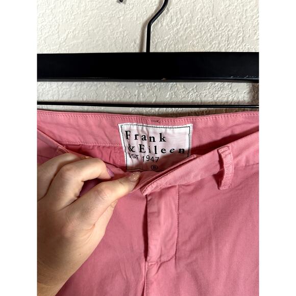 Frank & Eileen Wicklow The Italian Chino Pant Pink Size 8 - Picture 3 of 7